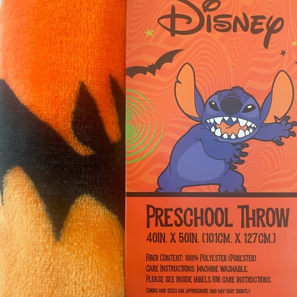 Disney Stitch Halloween Blanket 40 x 50 - Picture 3 of 3